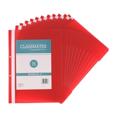 Classmates Report File A4 Red - Pack of 25